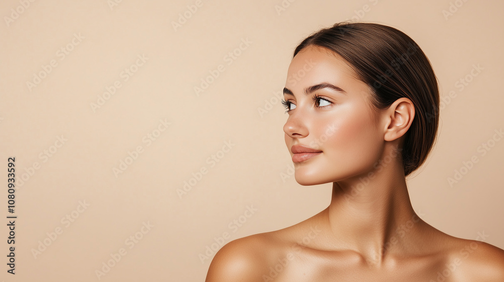 Portrait of Woman with Radiant Complexion Portrait of Woman with Radiant Complexion