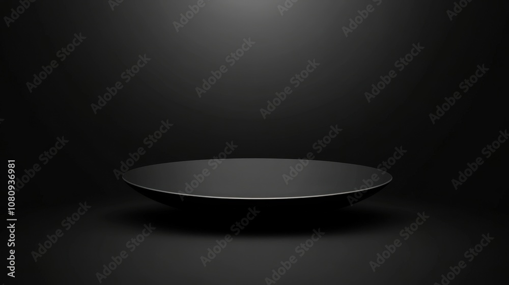 A sleek, black bowl sits against a dark background, emphasizing its minimalist design, This image can be used for product showcases, culinary presentations, or modern decor themes, A sleek, black bowl sits against a dark background, emphasizing its minimalist design, This image can be used for product showcases, culinary presentations, or modern decor themes,