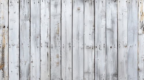 Whitewashed Wooden Fence Texture 