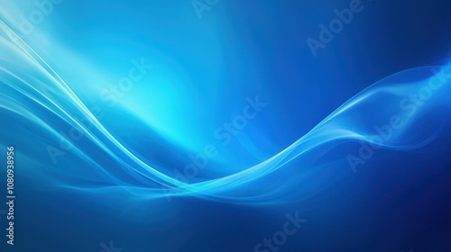 Blue gradient smooth background for contemporary design projects.