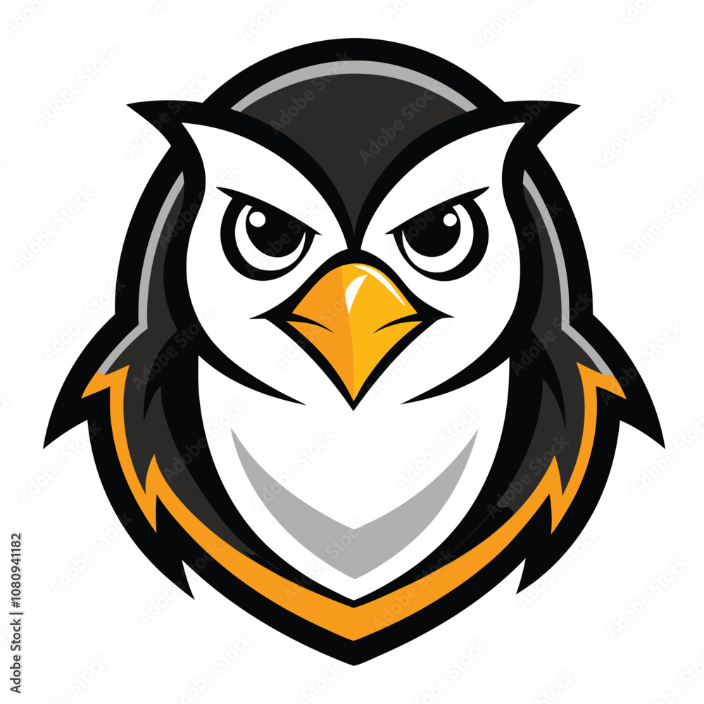 Fototapeta premium animal owl on white