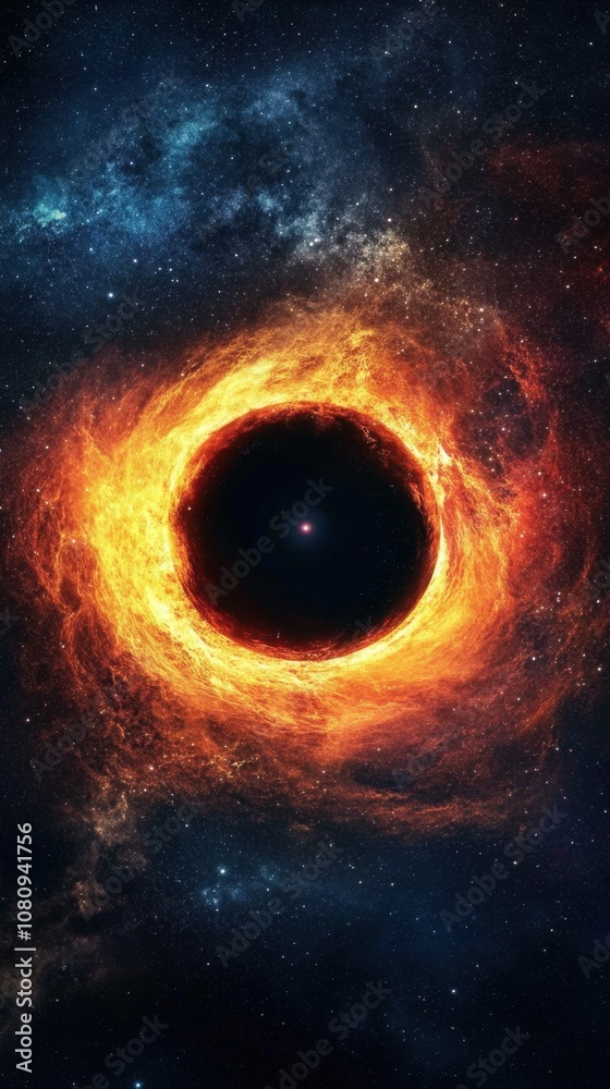 Stunning 3D render of blackhole pulling cosmic matter, vortex effect, glowing accretion disk, vast space, high-definition details, gravitational lensing, surreal, dark space scenery Stunning 3D render of blackhole pulling cosmic matter, vortex effect, glowing accretion disk, vast space, high-definition details, gravitational lensing, surreal, dark space scenery