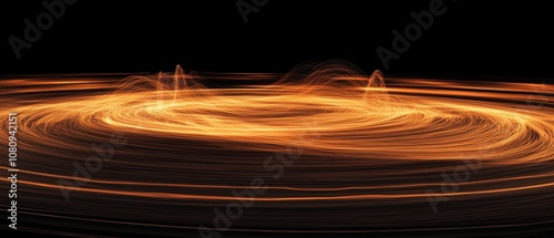 3D render of blackhole intense gravitational field, stars bending light, deep cosmic space, radiant accretion disk, dynamic space environment