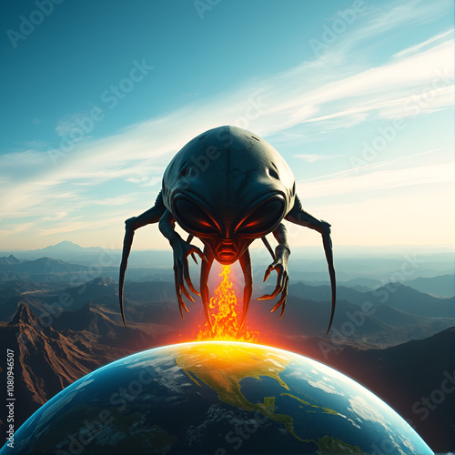 alien invading earth