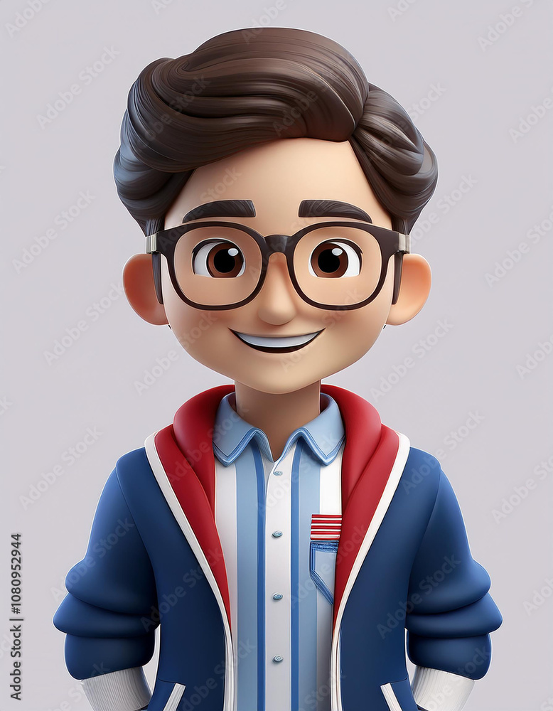 Smart and Stylish: A 3D Boy Ready to Learn Smart and Stylish: A 3D Boy Ready to Learn