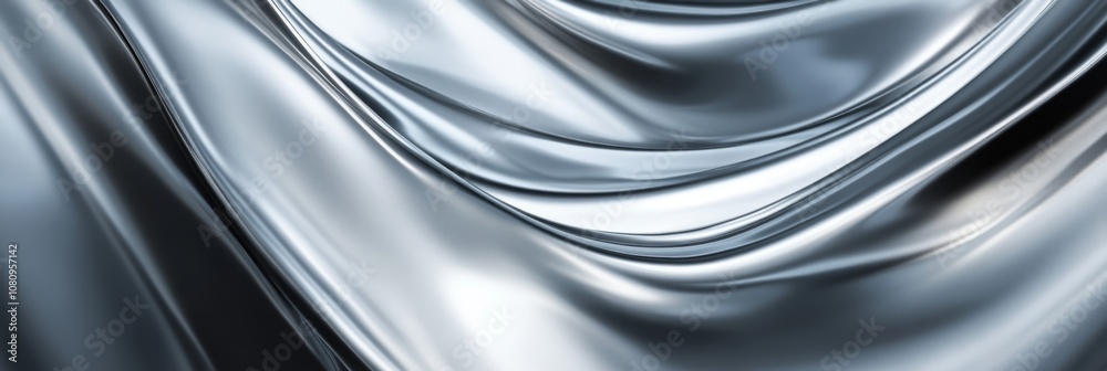 Abstract Silver Fabric Texture Background - Digital Art Abstract Silver Fabric Texture Background - Digital Art