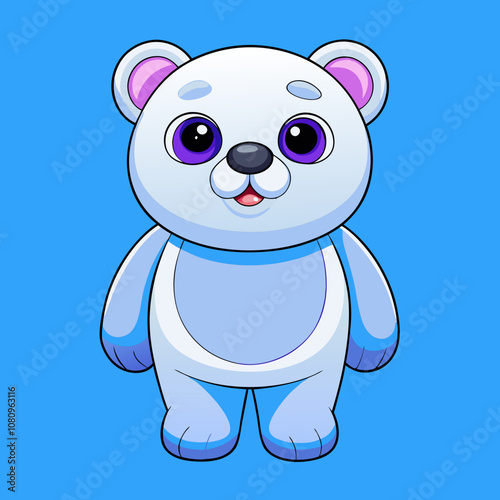 panda bear animal cartoon vector