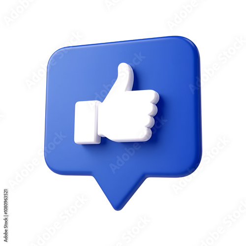 Thumbs up and heart, social media icon