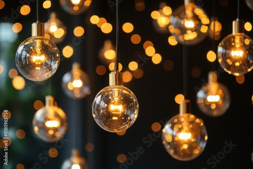 Glowing decorative light bulbs