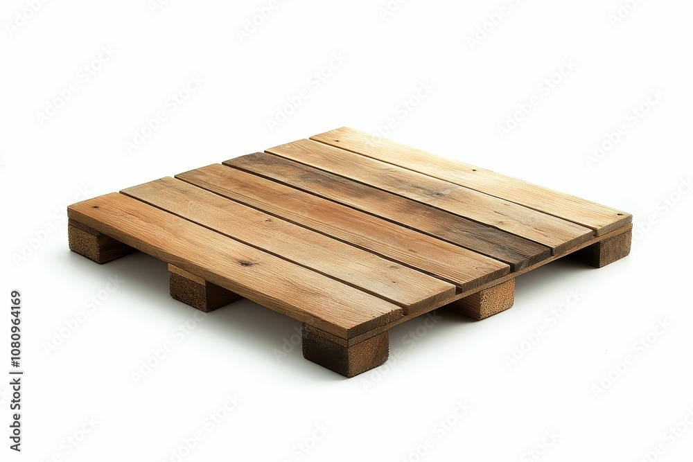Small wooden pallet isolated on white. Small wooden pallet isolated on white.