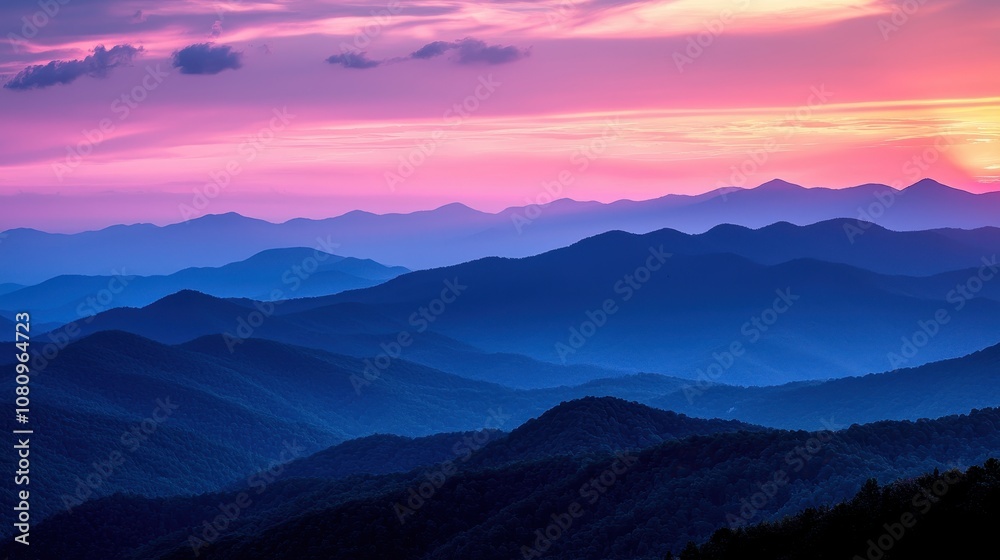 Sunset mountains with dramatic and colorful sky, capturing the beauty of twilight. Sunset mountains with dramatic and colorful sky, capturing the beauty of twilight.