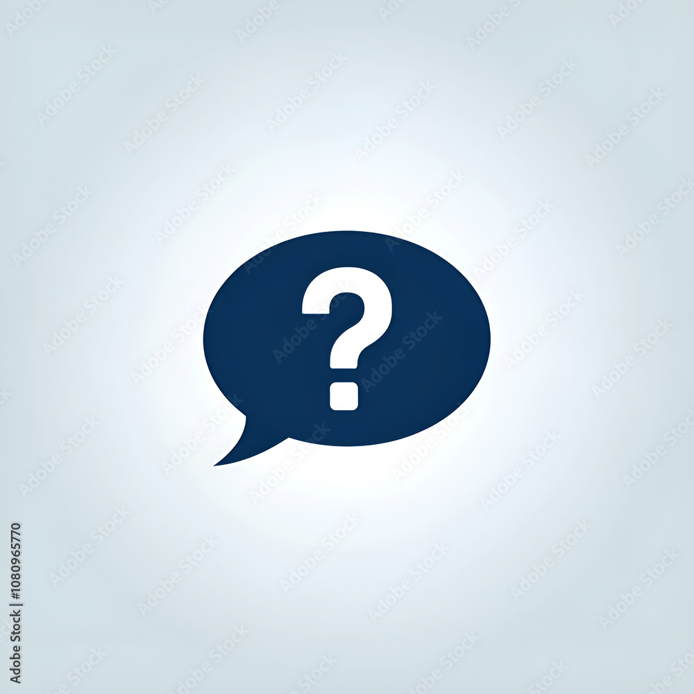 Note paper with question mark on panoramic blue background Note paper with question mark on panoramic blue background