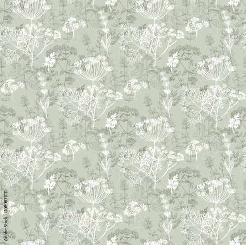 Textile and digital seamless pattern