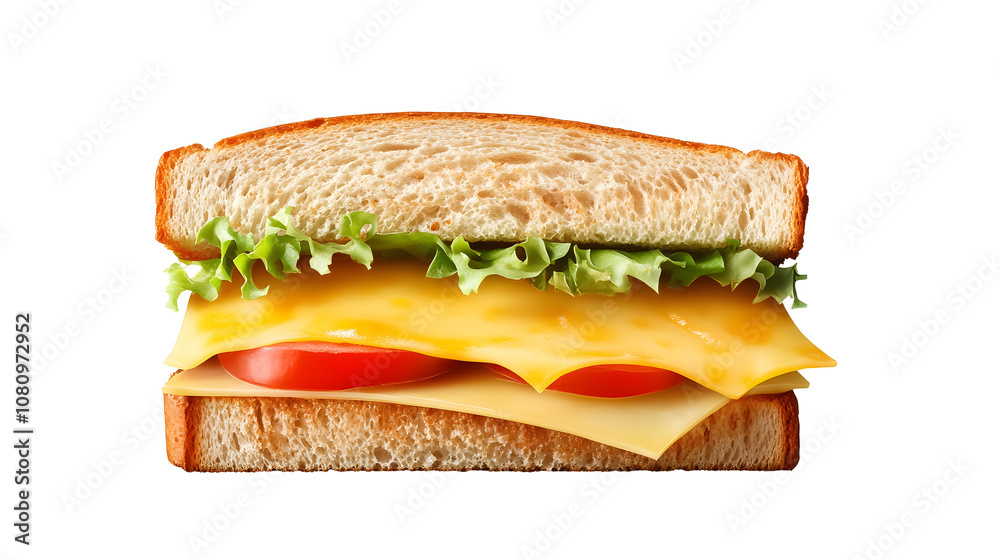 Sheep's cheese sandwich on a transparent background. isolated background. Sheep's cheese sandwich on a transparent background. isolated background.