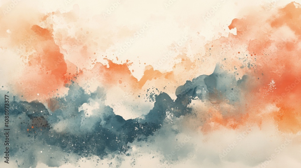 Abstract ink wash in pastel shades Abstract ink wash in pastel shades