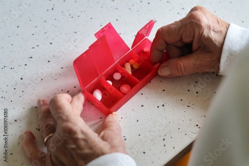 Daily pill sorting box; Being sick; Taking medications