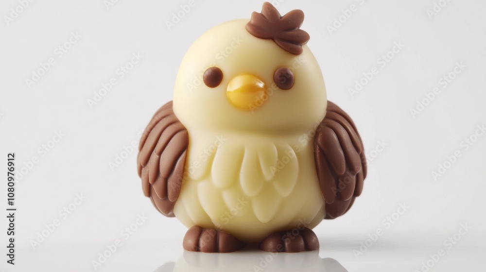 Obraz premium Delicate Chocolate Bird Figurine: A Sweet and Artistic Treat