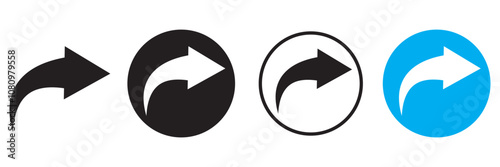 Icon set of link. Link, share link, external link black vector icon set. Isolated symbols on transparent background. Redirecting links button. Web UI design. Vector illustration EPS 10 