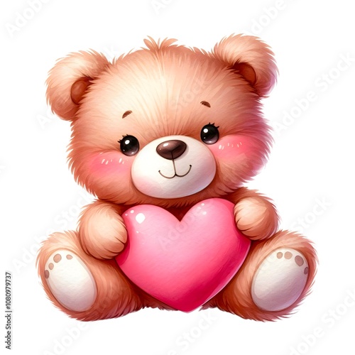 Bear holding a heart