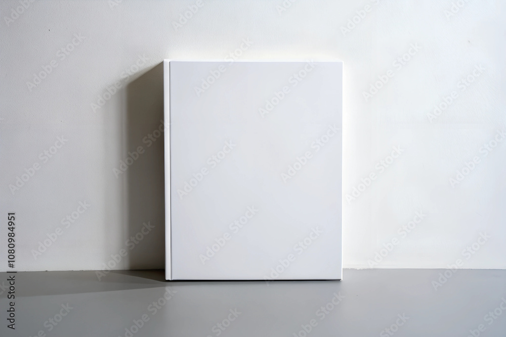 blank white book on white wall blank white book on white wall