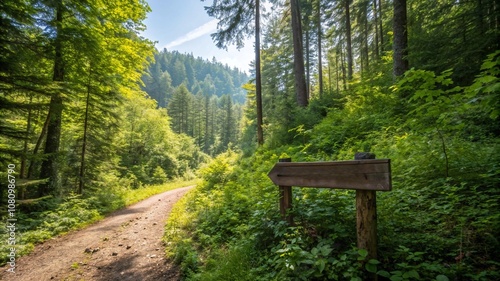 a forest trail, emphasizing protected nature areas