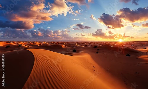 Desert Sunset Landscape