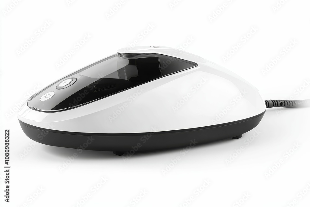 White and black foot massager with cord. White and black foot massager with cord.