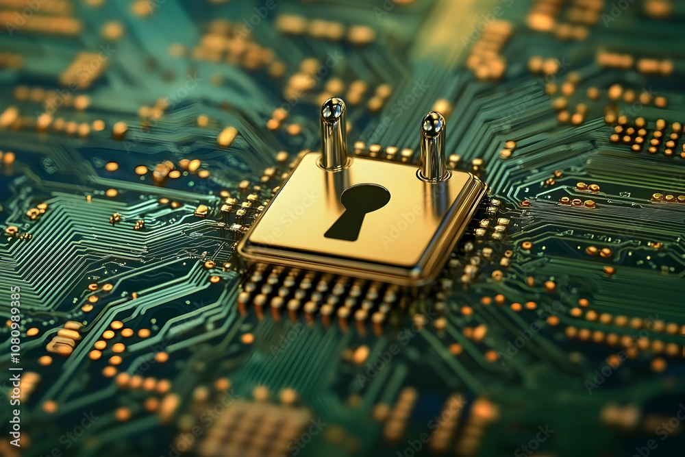 Obraz premium Cybersecurity in a Digital World
