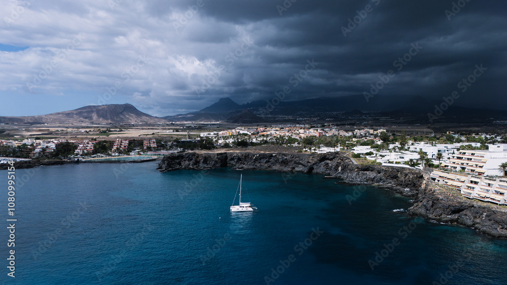 Fototapeta premium view of the port country