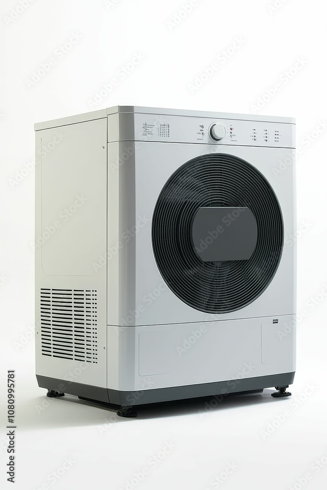 Fototapeta premium White appliance with a round vent.