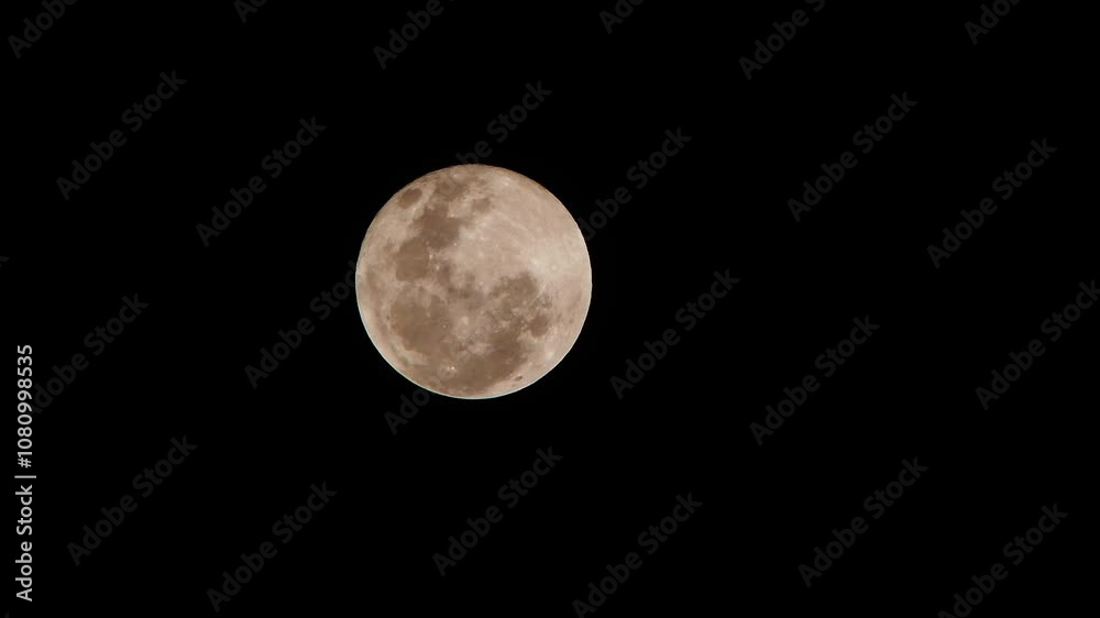 full moon view. a perfectly round moon. The Moon is Earth's only natural satellite and is the fifth largest satellite in the Solar System.