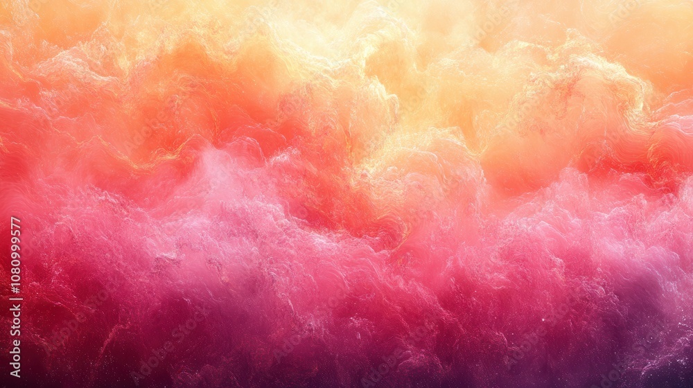 Fototapeta premium Vibrant gradient background showcasing the mesmerizing spread of heat waves and infrared textures in a warm color palette