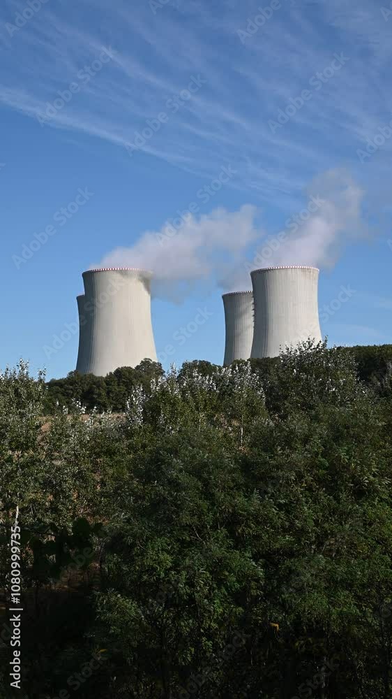 Cooling towers of nuclear power plant Mochovce. Slovakia. Cooling towers of nuclear power plant Mochovce. Slovakia.
