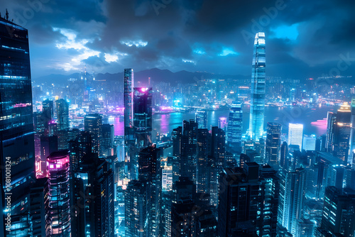 Wallpaper Mural Next-Gen Technology Network Backdrop & Digital Transformation Era Torontodigital.ca