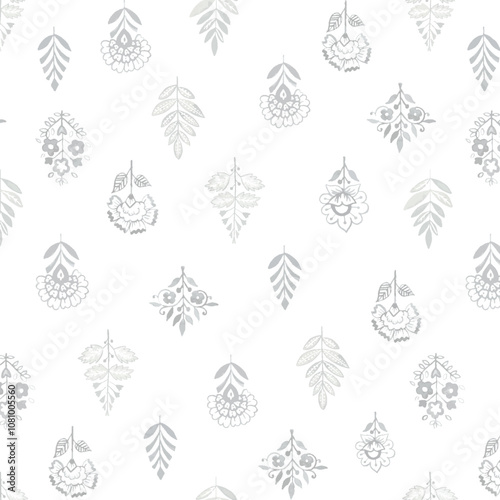 Textile and digital seamless pattern