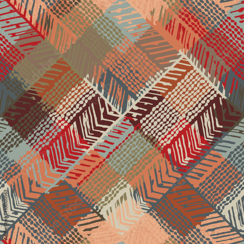 Textile and digital seamless pattern