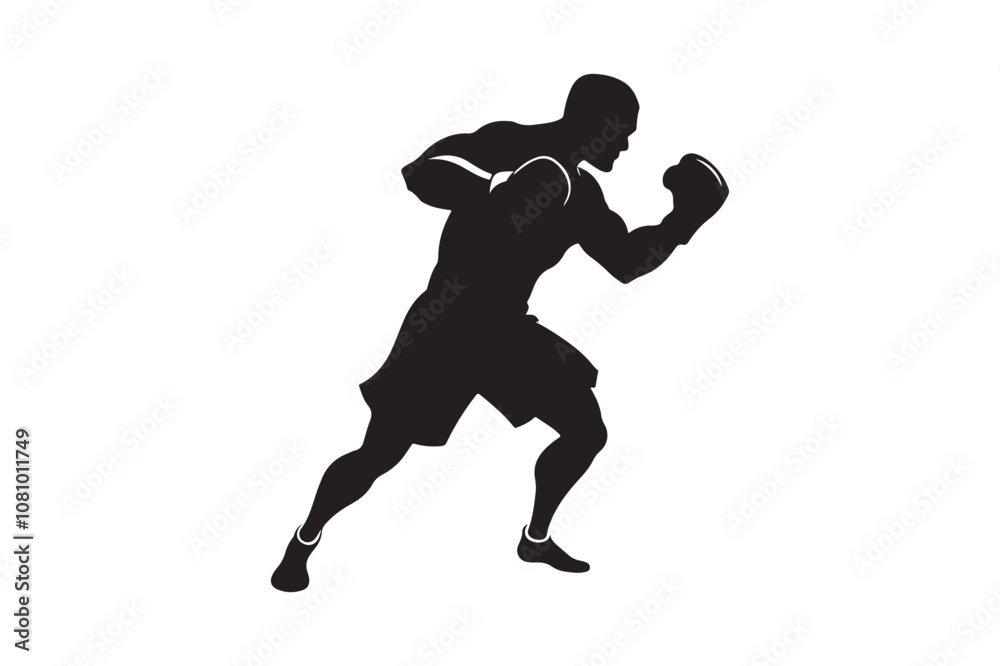 Boxing silhouette vector bundle illustration, Boxing silhouette Boxing silhouette vector bundle illustration, Boxing silhouette