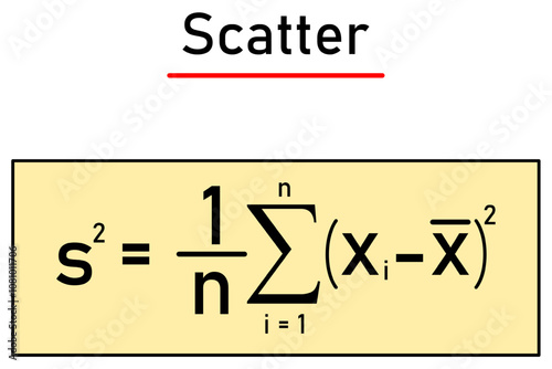 Variance - a formula for calculation, a characteristic of the variability of a statistical set