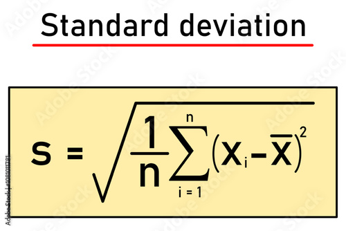 Standard deviation - formula for calculation, characteristic of the variability of a statistical set