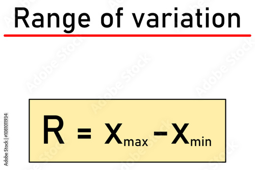 Range of variation - formula for calculation, characteristic of the variability of a statistical set