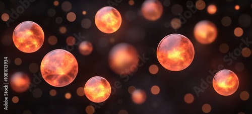 Floating Glowing Spheres