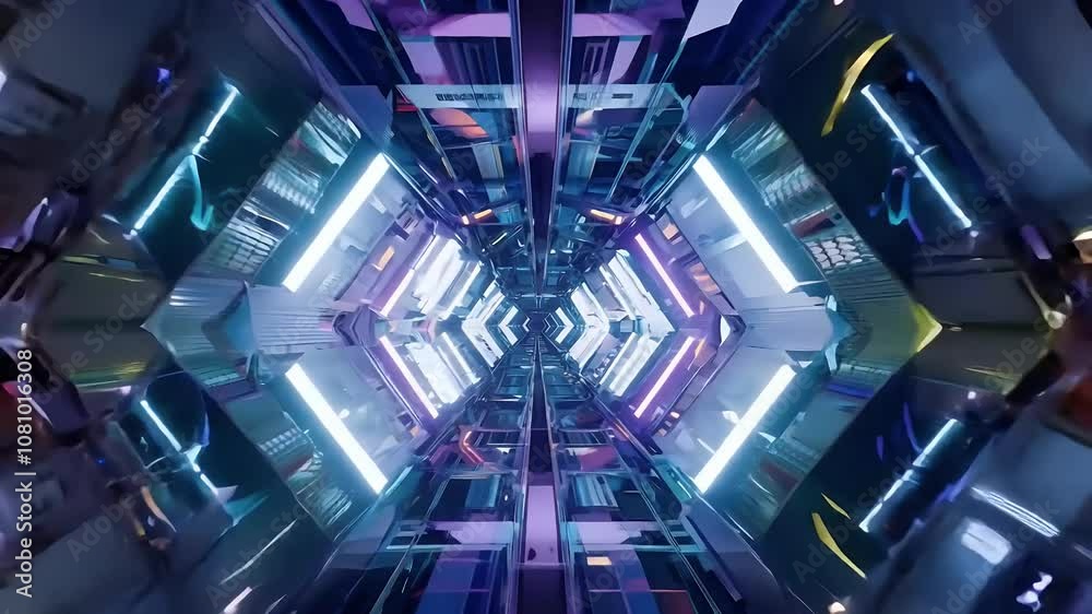 colors creating futuristic atmosphere video abstract symmetric kaleidoscope kaleidoscopic symmetry virtual star background simple nightclub textured abstraction glasses high technology pattern line