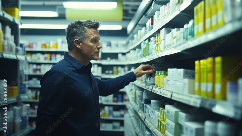 The Man in Pharmacy Aisle The Man in Pharmacy Aisle