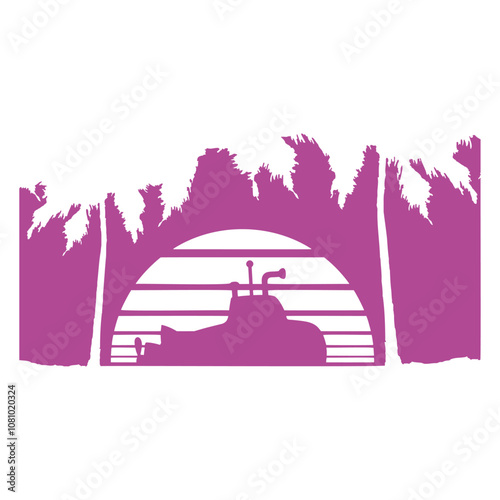 Submarine Dives Underwater Water Boat Ship Diving Fun Vacation South Seas Tropical Warm Weather Caribbean Nature Lover Summer Holiday Life Isolated T-Shirt Poster Sticker Print Illustration Design