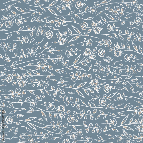 Textile and digital seamless pattern