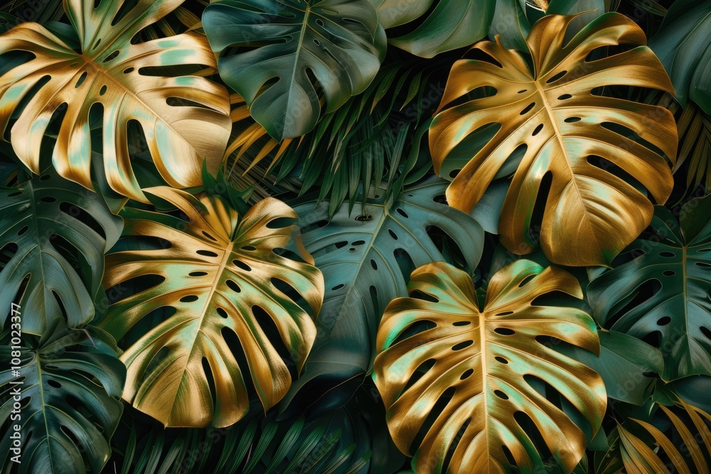 monstera leaves summer minimal background monstera leaves summer minimal background