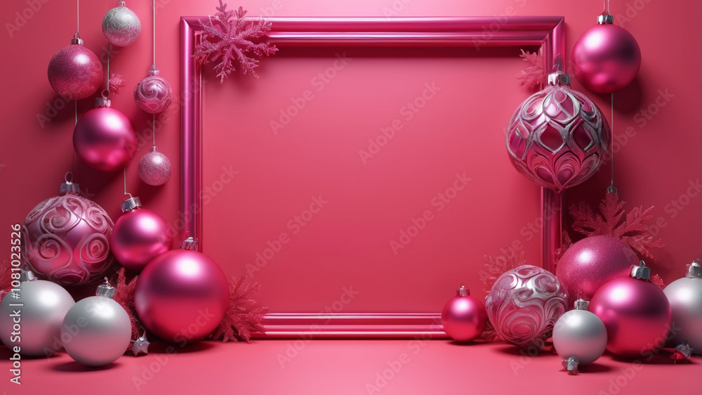 christmas background with baubles christmas background with baubles