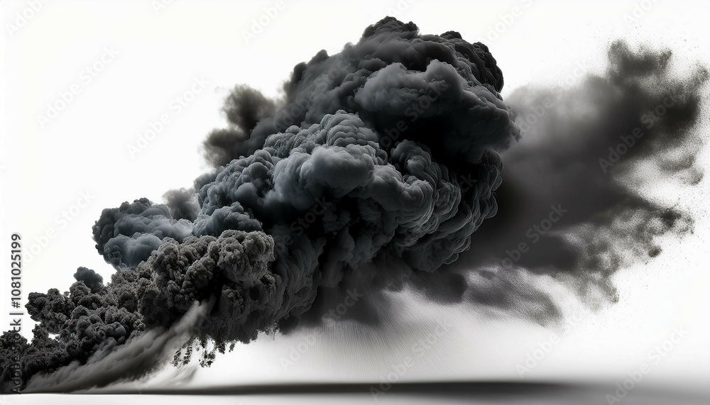 white smoke on a black white smoke on a black