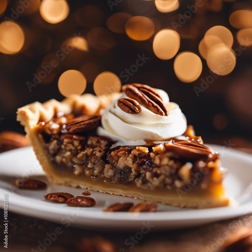 Pecan Pie Closeup