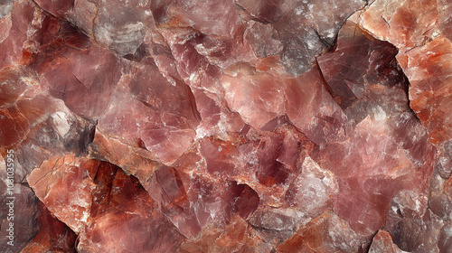 Textured red marble background with heterogeneous patterns photo